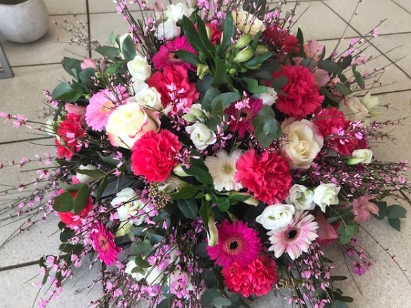 Coussin funéraire couleurs vives